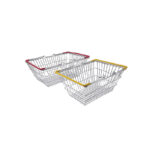 304 STAINLESS STEEL BASKET WITH COLOURED HANDLE