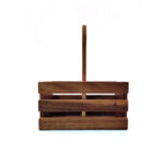 wood 2 compartment Table