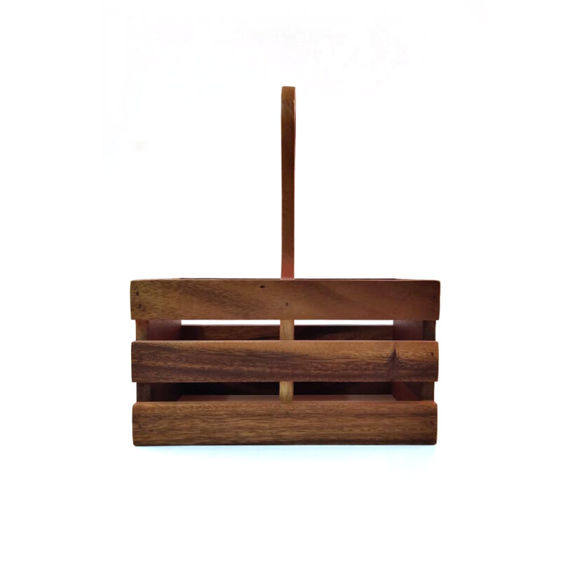 1913 wood 2 compartment Table