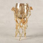 Textured Brown Luster Glass