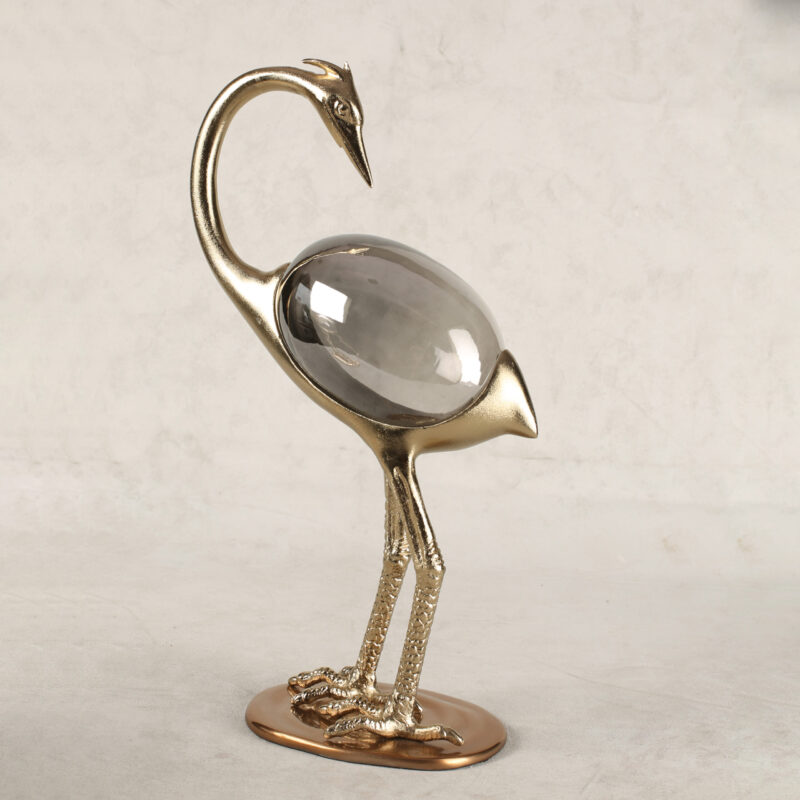 4R7A5748 Bud Vase Black Chrome Glass