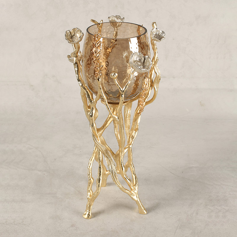 920058 Textured Brown Luster Glass