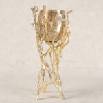 Textured Brown Luster Glass