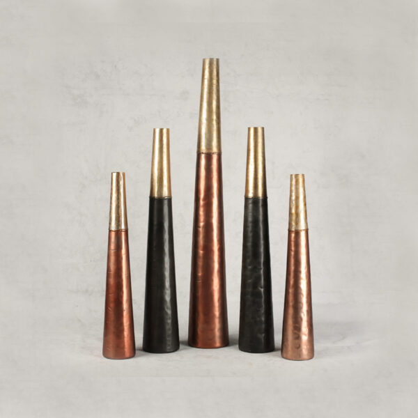 Aluminium Tall Slim Taper Vase (S)