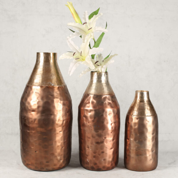 Aluminium hammered Vase