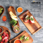Dinex Acacia Wood Rectangular Serving Tray