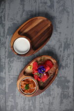 Dinex wooden snacks serving platter