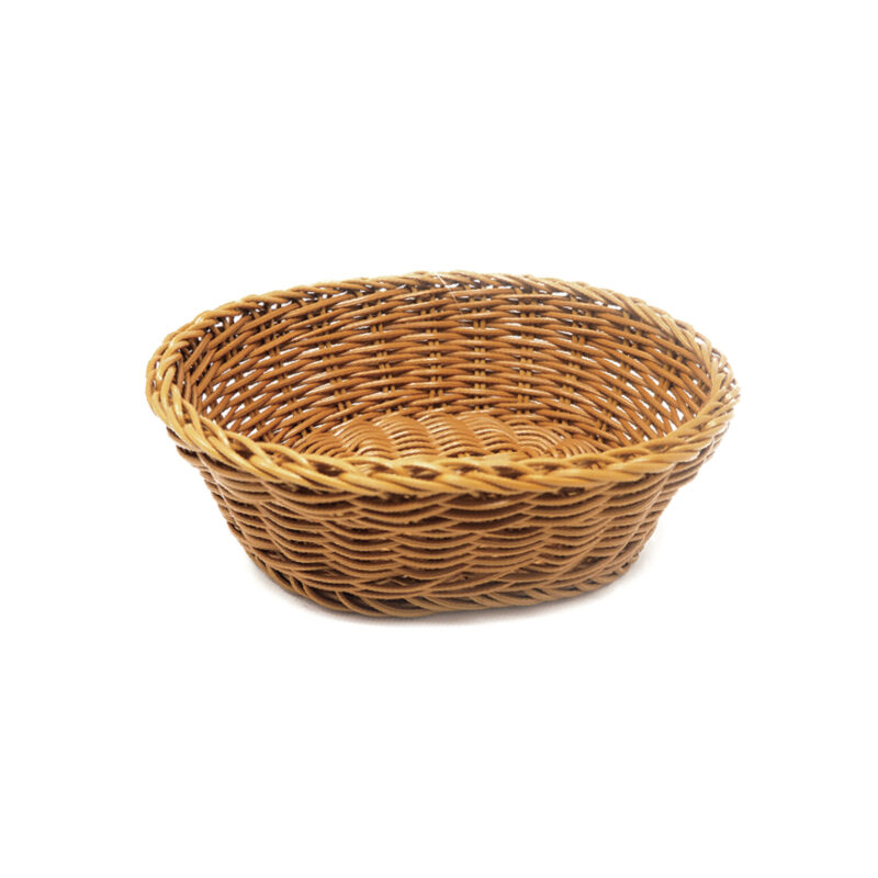 bskt 01-06 oval bread basket poly rattan